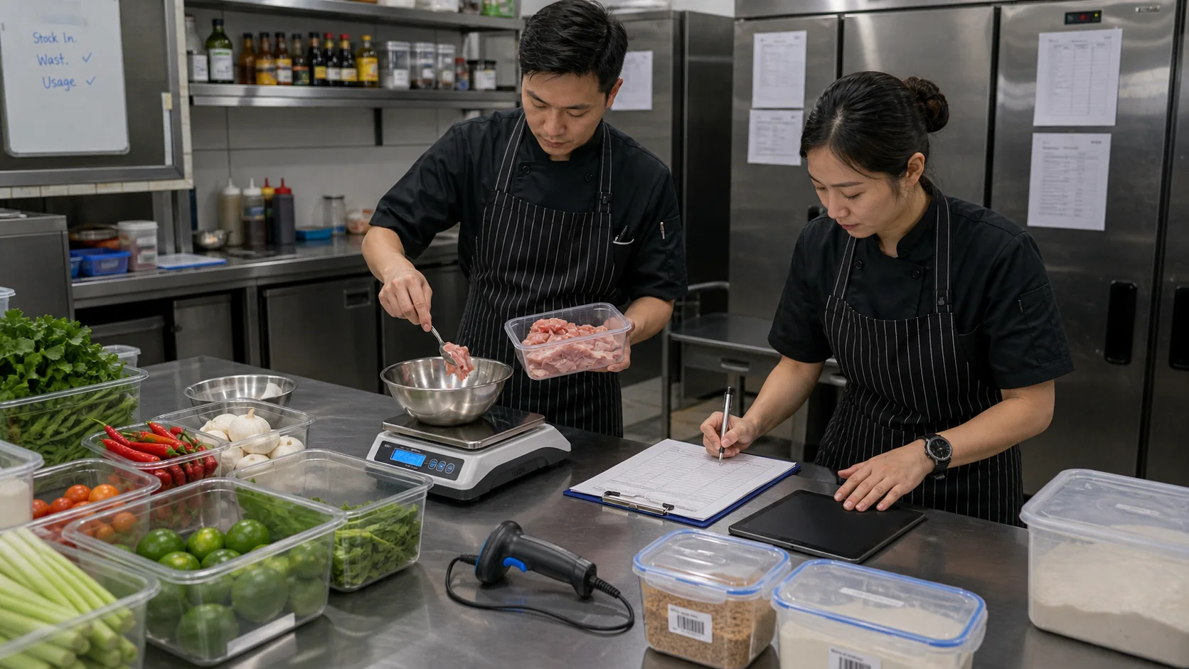 Buffet food cost control and stock visibility